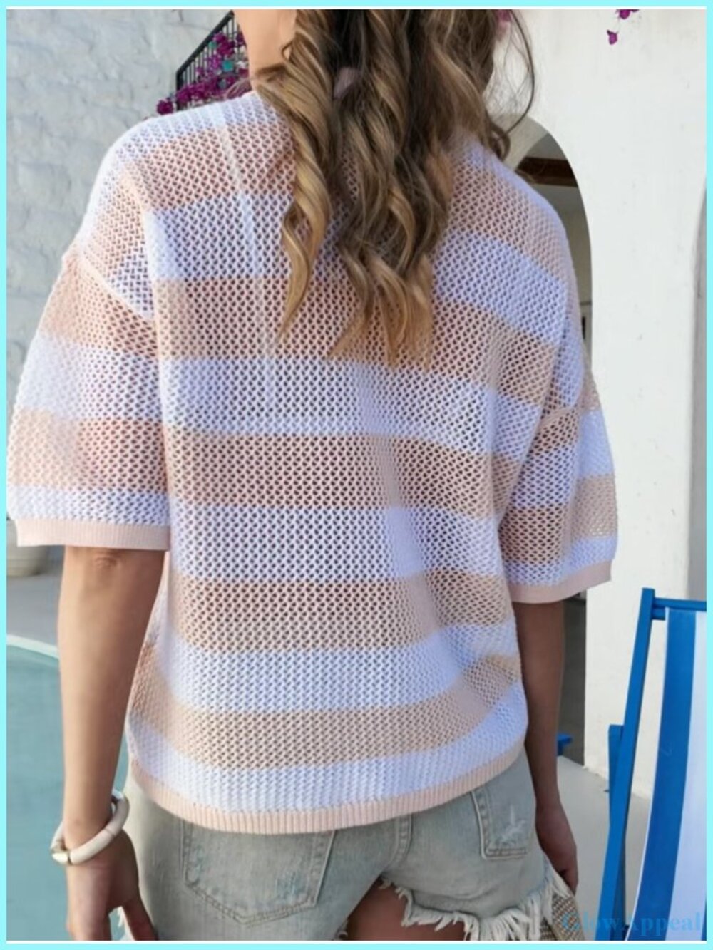 Crochet Cardigan Button Up Cover Up Summer Knit Top - (80 chars max) - Picture 6 of 6